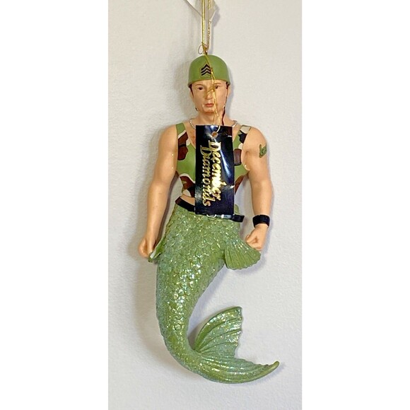 December Diamonds SARGE Christmas Ornament In Original Box Merman RETIRED 2006 - Picture 2 of 16